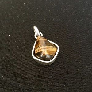 Tiger’s Eye Sterling Silver Pendant 👁